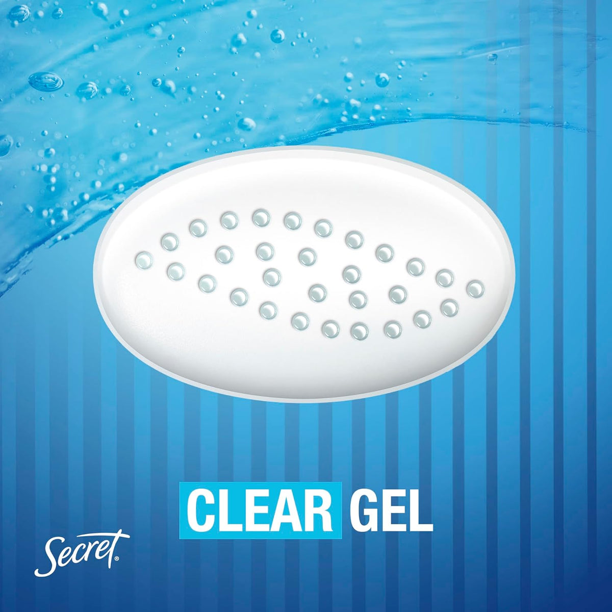 clear gel stick that goes on dry with no staining