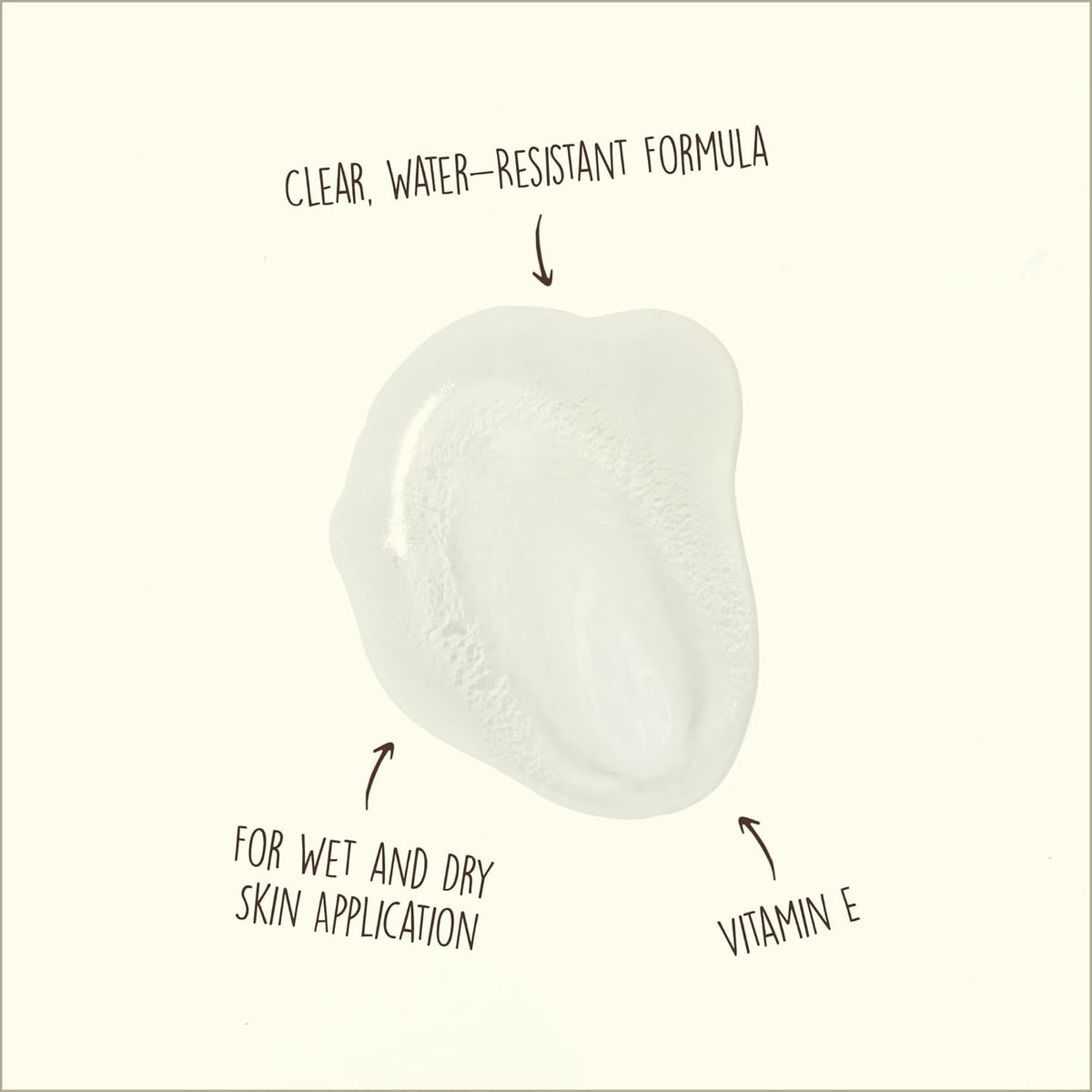 clear, non-greasy lotion that applies invisibly on wet or dry skin