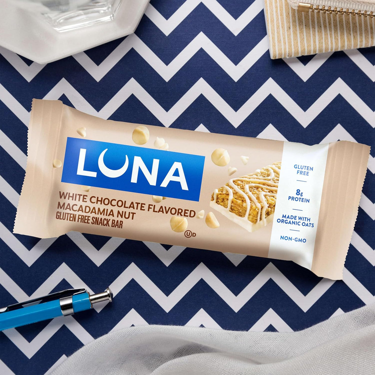 Clif Bar Luna White Chocolate Macadamia – Mindful Plant-Based Snack for Yoga Studio and Meditation Retreat Recovery