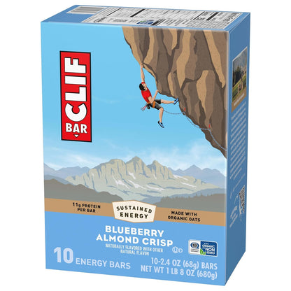 CLIF BAR Plant-Based Energy Bars – Non-GMO Snack for Clean-Eating Enthusiasts and Active Adults