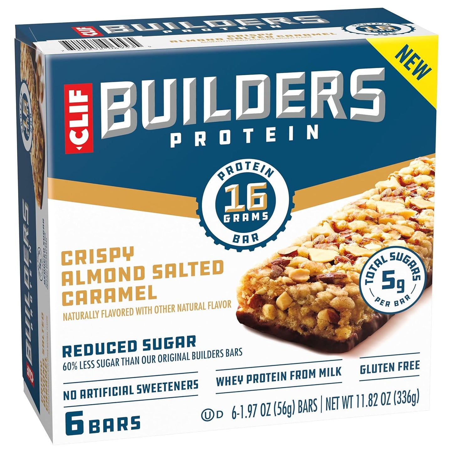 CLIF BUILDERS Protein Bar Bundle - Encouraging Peanut Butter Chocolate Gift for New Gym Members and Wellness Beginners