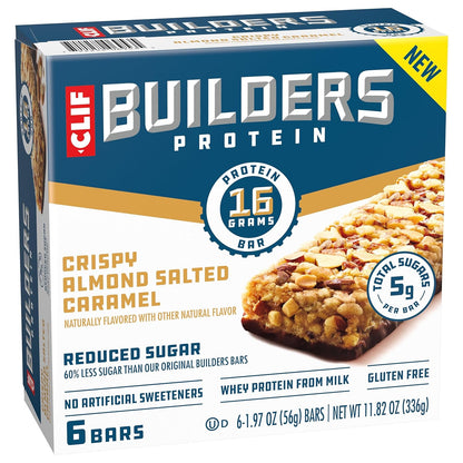 CLIF BUILDERS Protein Bar Bundle - Encouraging Peanut Butter Chocolate Gift for New Gym Members and Wellness Beginners