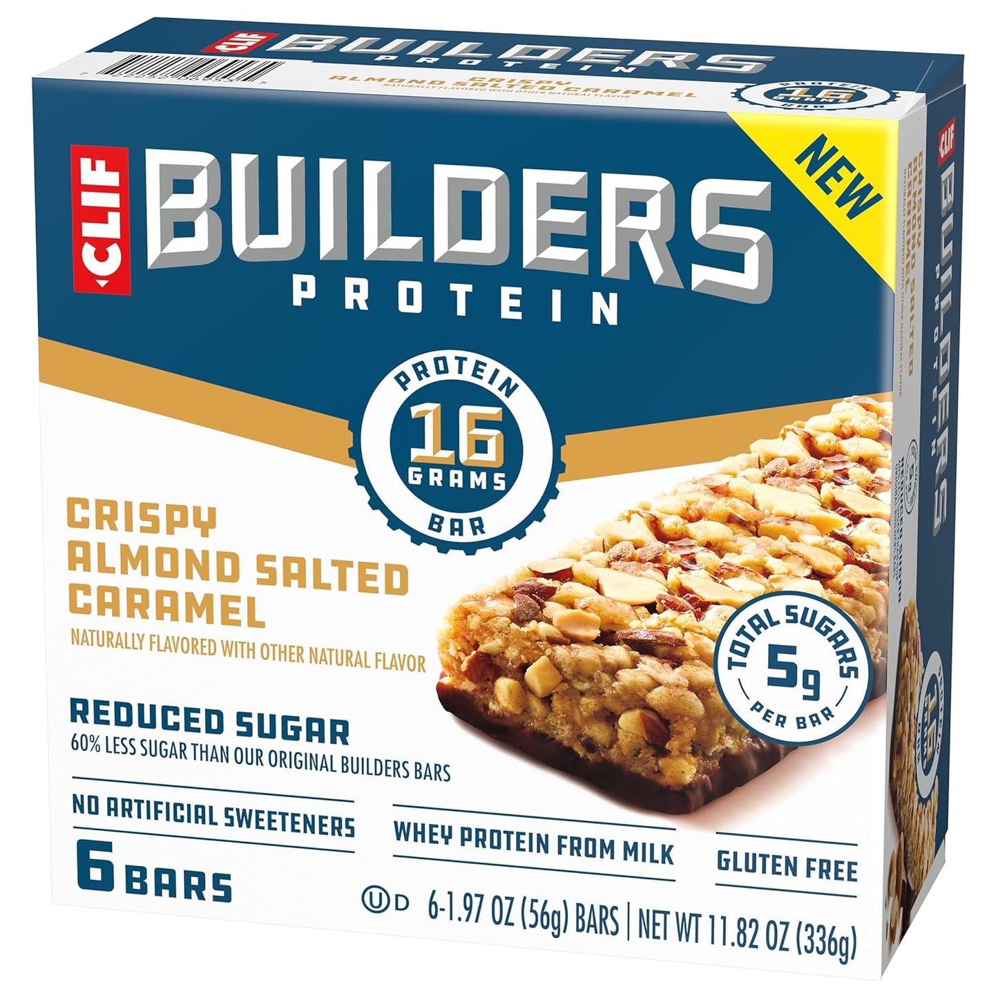 CLIF BUILDERS Protein Bar Bundle - Encouraging Peanut Butter Chocolate Gift for New Gym Members and Wellness Beginners