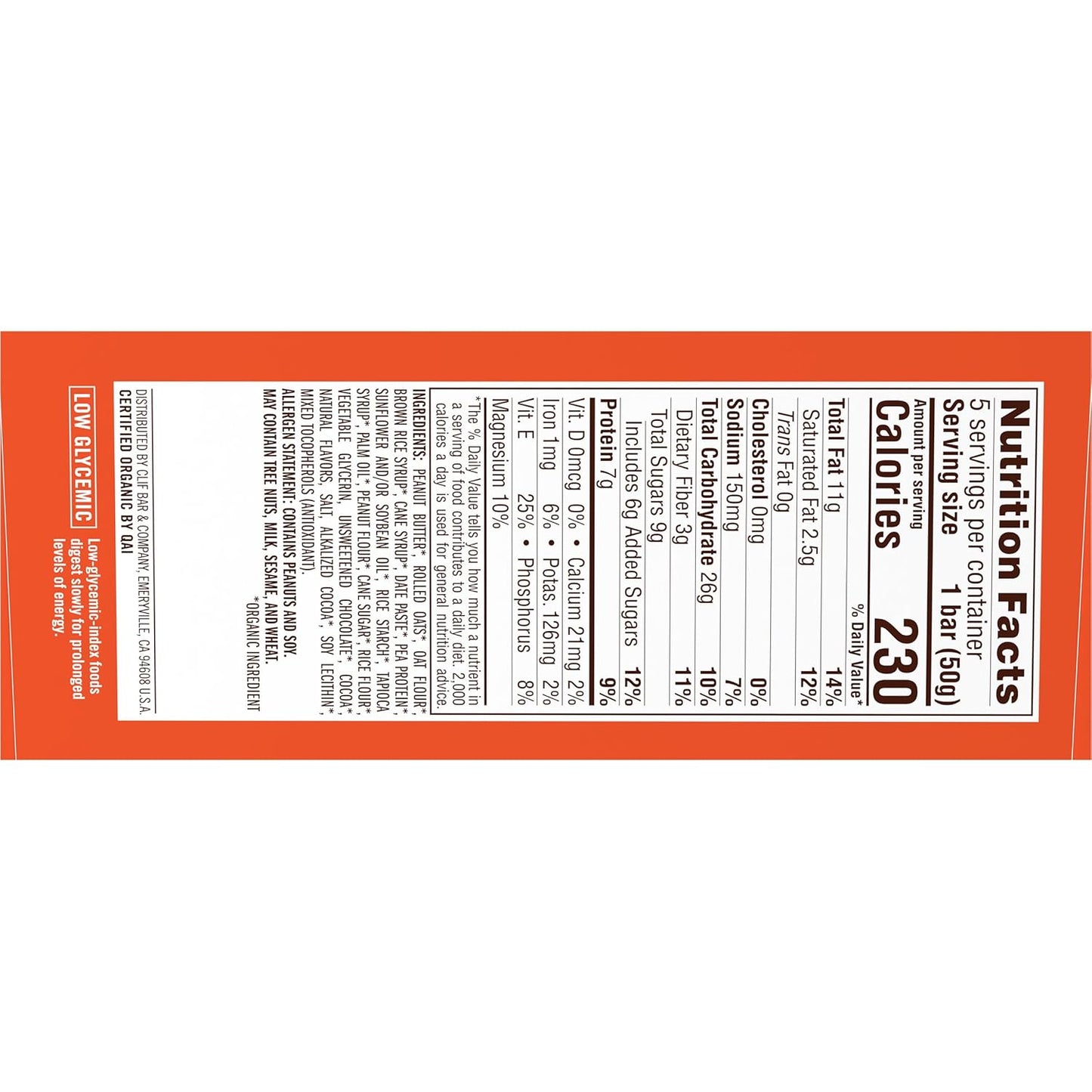 CLIF Nut Butter Bar – Non-GMO Snack Bar for Family Pantry and Kids Backpack Stash