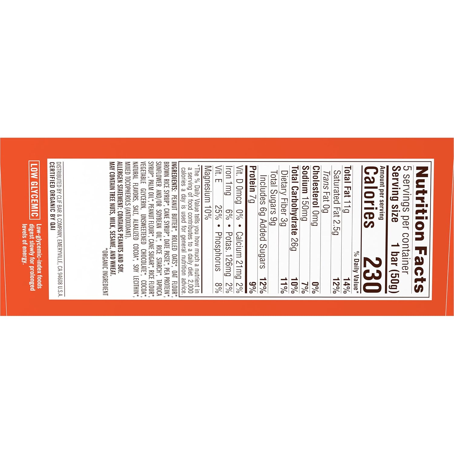 CLIF Nut Butter Bar – Non-GMO Snack Bar for Family Pantry and Kids Backpack Stash