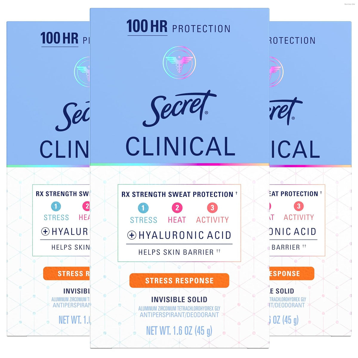 clinical-strength antiperspirant with 3x stress sweat protection