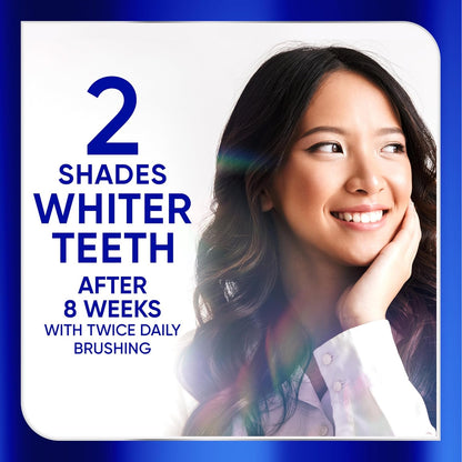 clinically proven polishing agents delivering 7x better stain removal vs non-whitening toothpaste