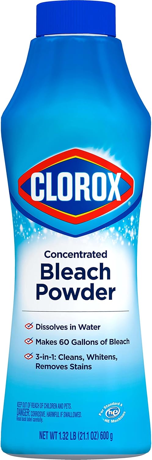 Clorox Bleach Powder – Zero-Splash Cleaner for Bathrooms, Easy to Store