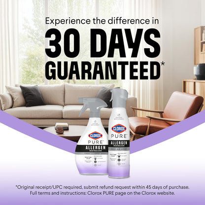 Clorox PURE Allergen Neutralizer Nighttime Calm – Gentle Allergen-Neutralizing Spray for Nurseries, Playrooms, and Family Living Areas