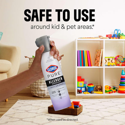 Clorox PURE Allergen Neutralizer Nighttime Calm – Gentle Allergen-Neutralizing Spray for Nurseries, Playrooms, and Family Living Areas
