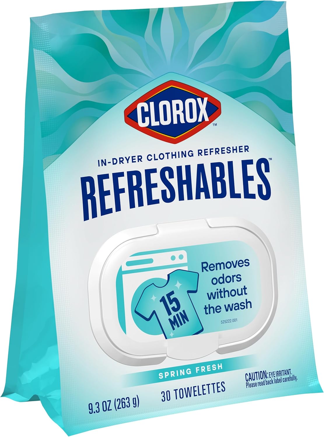 Clorox Refreshables Clothing Towelettes – Streamlined Four-in-One Fabric Refresh for Uncluttered Homes