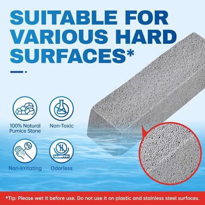 coarse-but-gentle abrasive texture that lifts stains without scratching porcelain
