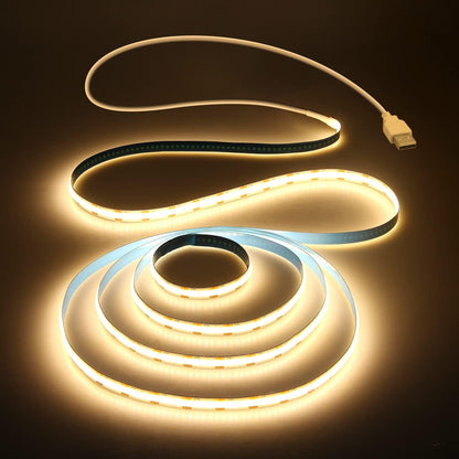 cob (chip-on-board) led technology with 320 leds per meter for high-density dotless illumination