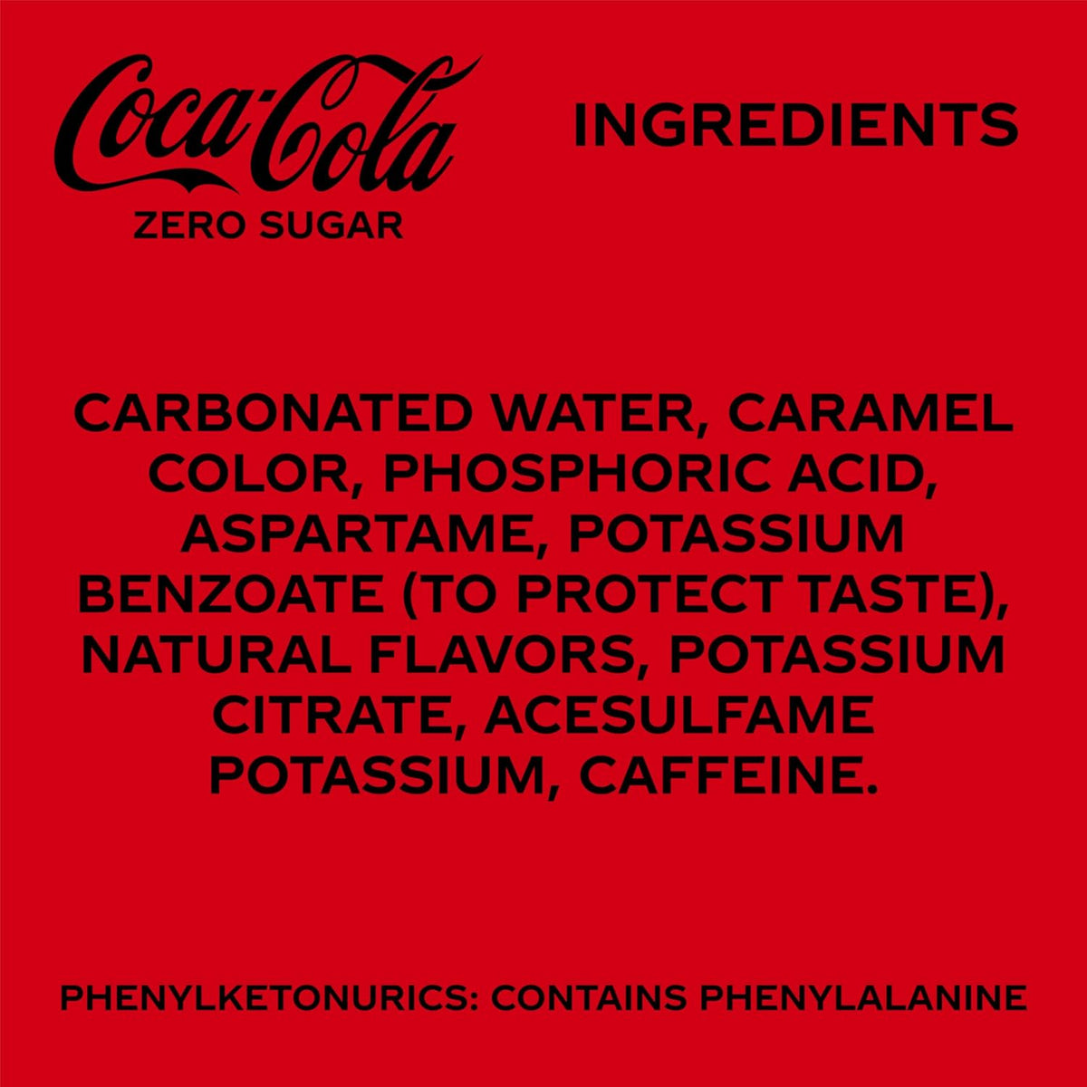Coca-Cola Zero Sugar Cola – Party-Ready Zero Calorie Mixer for Patio Cocktails and BBQs