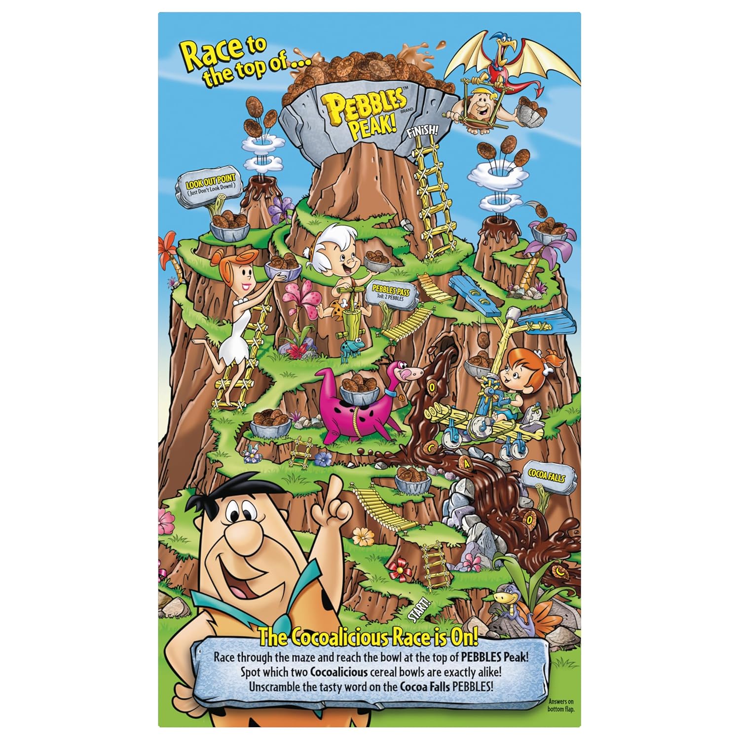 Cocoa PEBBLES Cereal – Stocking Stuffer and Holiday Gift for Grandchildren, 32 oz Mega Pack of Chocolate Cereal