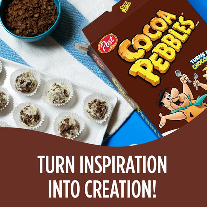 Cocoa PEBBLES Cereal – Stocking Stuffer and Holiday Gift for Grandchildren, 32 oz Mega Pack of Chocolate Cereal