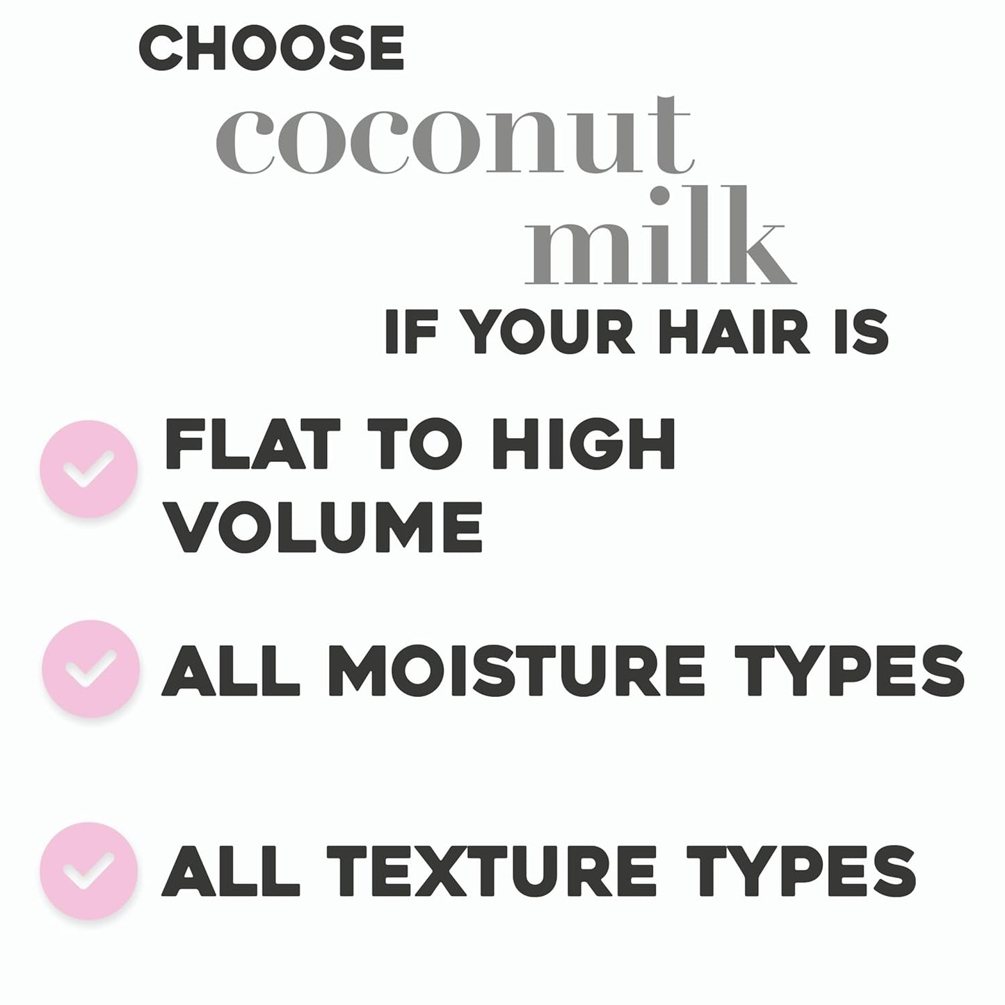coconut milk component to keep hair strong and smooth