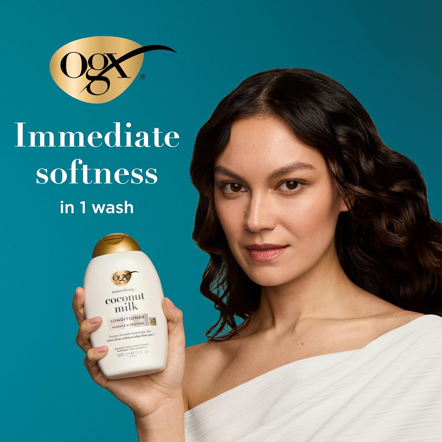 coconut milk-infused moisturizing formula