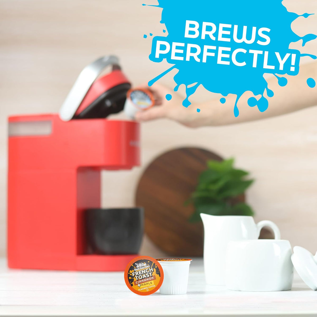 coffee made from 100% fresh-roasted arabica beans with a new filter system