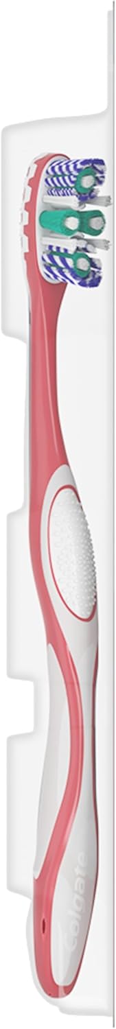 Colgate 360 Optic White Advanced Whitening Toothbrush – Holiday Stocking Stuffer for the Wellness Lover, 2 Pack