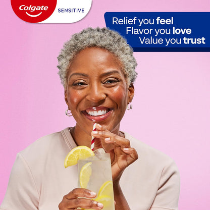 Colgate Sensitive Enamel Health Toothpaste – Safe Everyday Sensitivity Toothpaste for Adults Switching from Regular Formulas, 3 Pack 6 oz