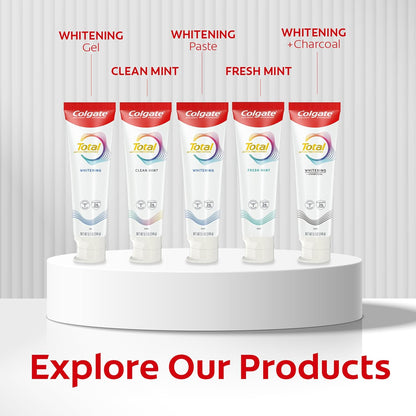 Colgate Total Active Prevention Deep Clean Toothpaste – Less-Is-More Bathroom Counter Pick, Clinically Proven Multi-Defense Mint Toothpaste, 3 x 5.1 oz
