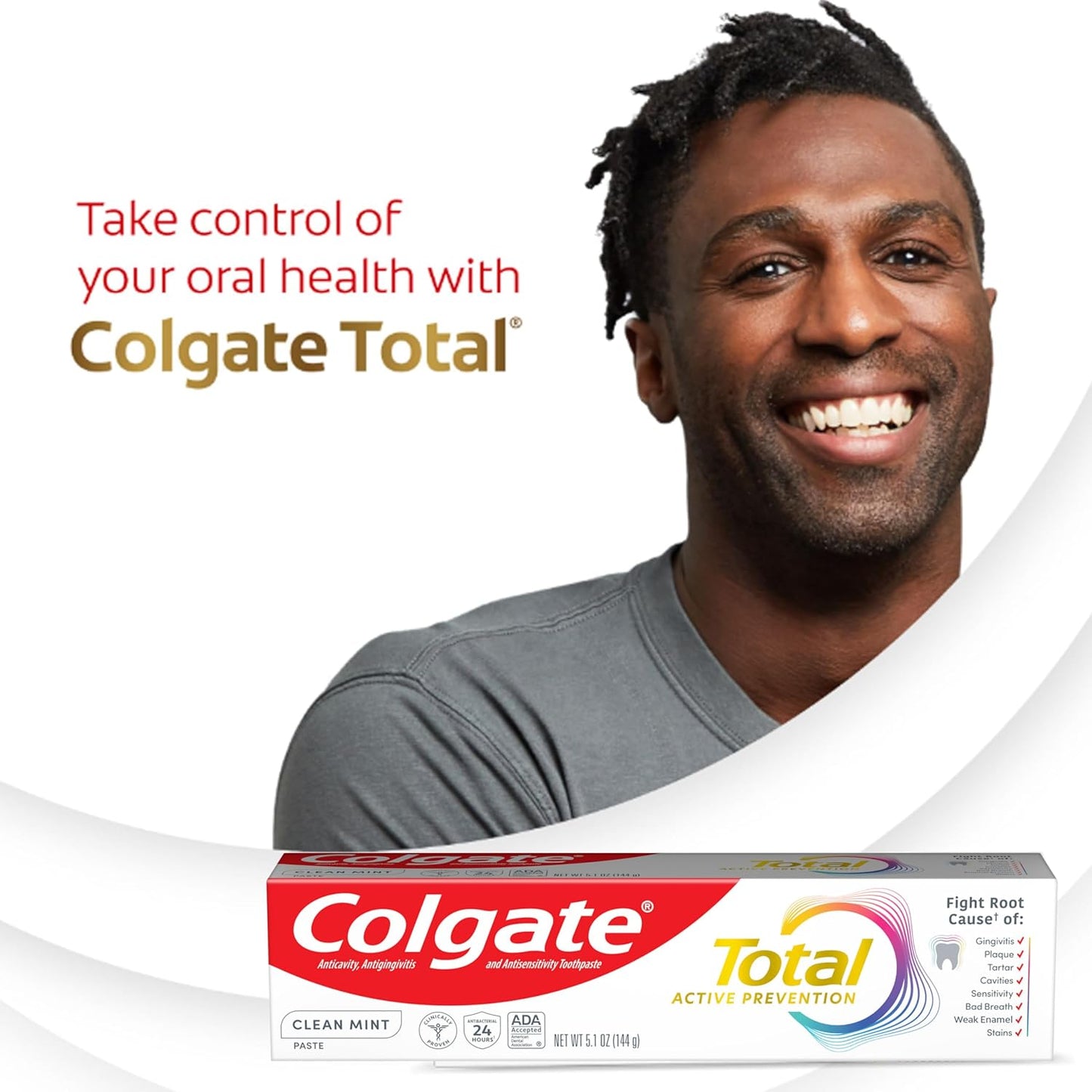 Colgate Total Active Prevention Toothpaste – Care Package Pick for Mom's Self-Care Stocking Stuffer