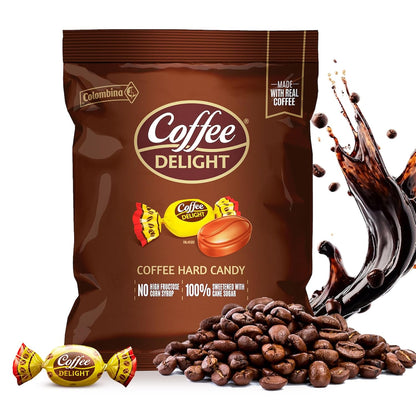 Colombina Coffee Delight Hard Candy – Office Meeting Room Candy Bowl Favorite, 100 Wrapped Pieces