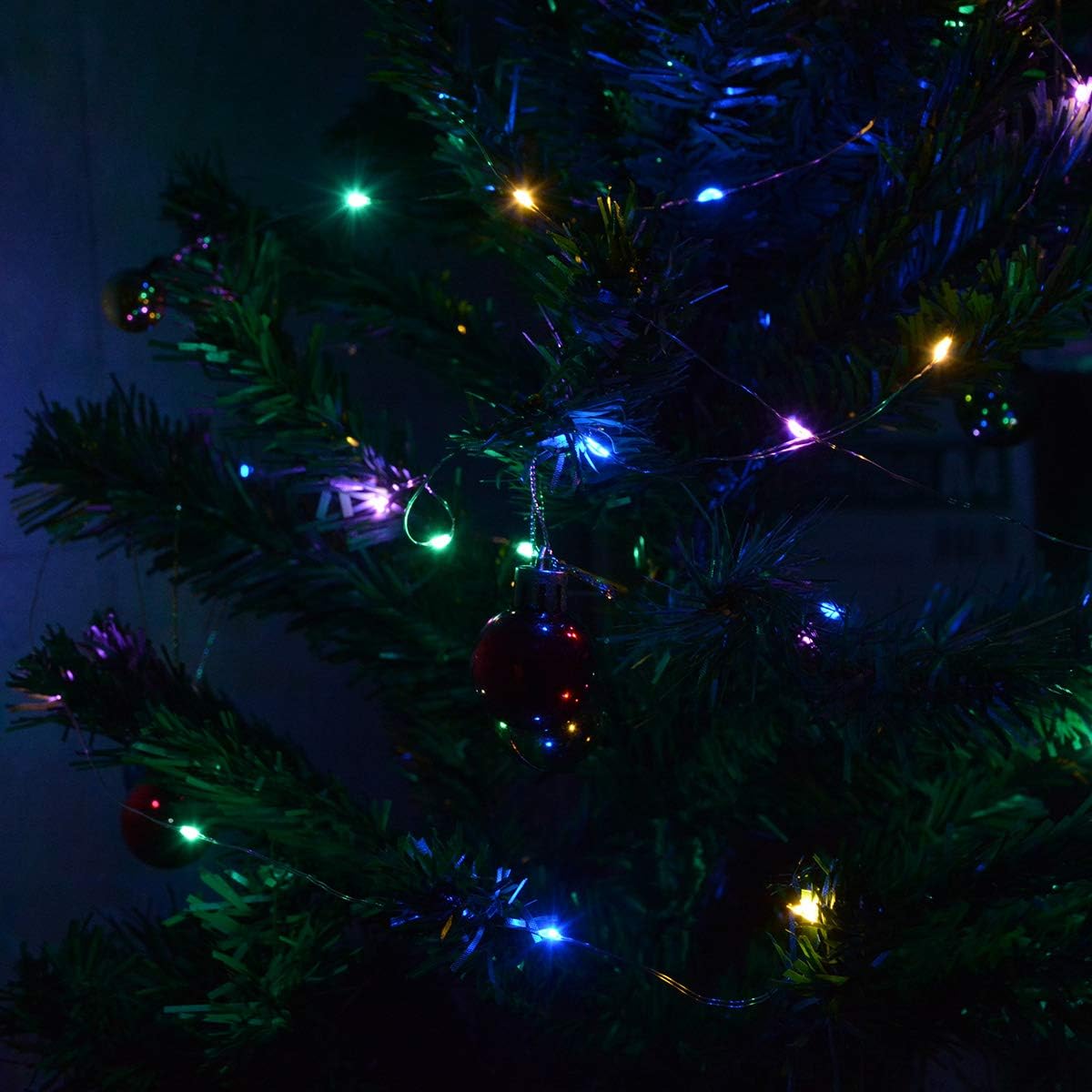 color-changing multicolor output (pink, blue, green, red)