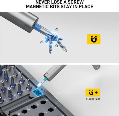 color-coded bit rings for quick visual identification