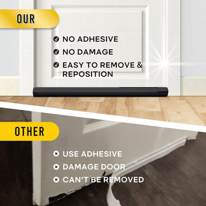Comfyanno Under Door Draft Stopper – Apartment Bedroom Door Seal Blocking Hallway Noise and Light for Rest