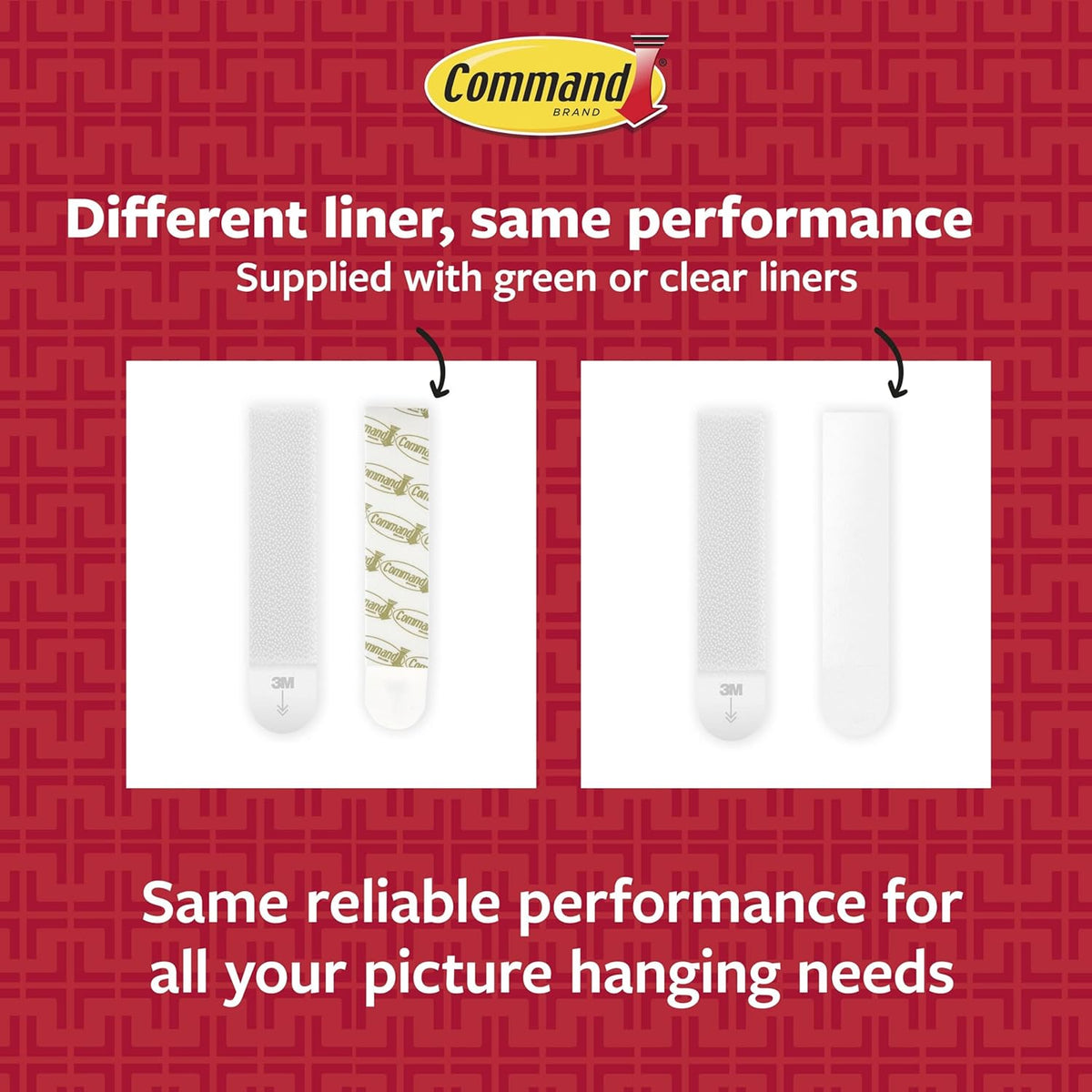 Command 15 lb & 10 lb Adhesive Strips – Uncluttered Frame Hanger for Intentional Home Gallery Walls, White