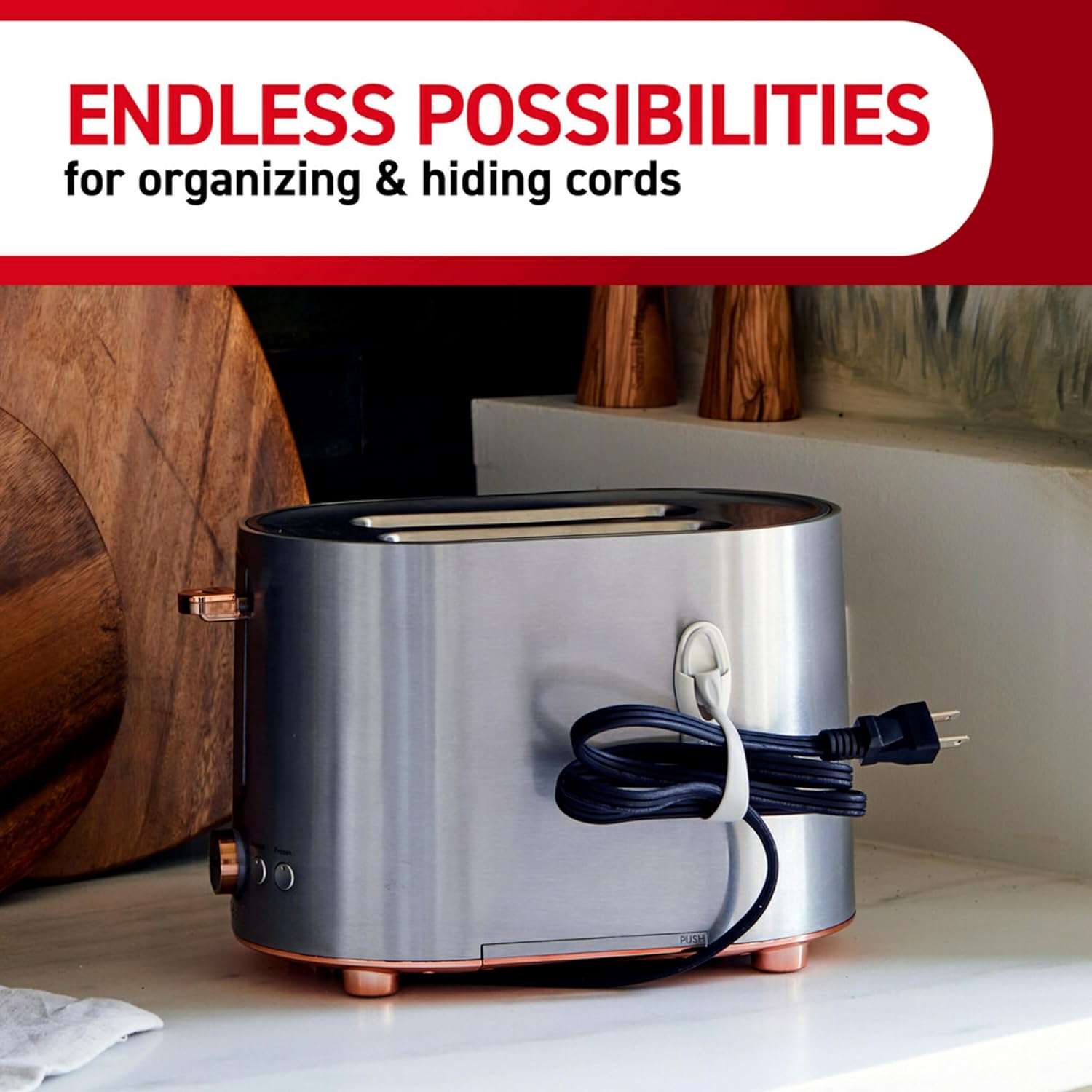 Command Cord Bundlers – Valentine's Day Gift for Him or Her, Stylish Cable Management for Shared Apartment