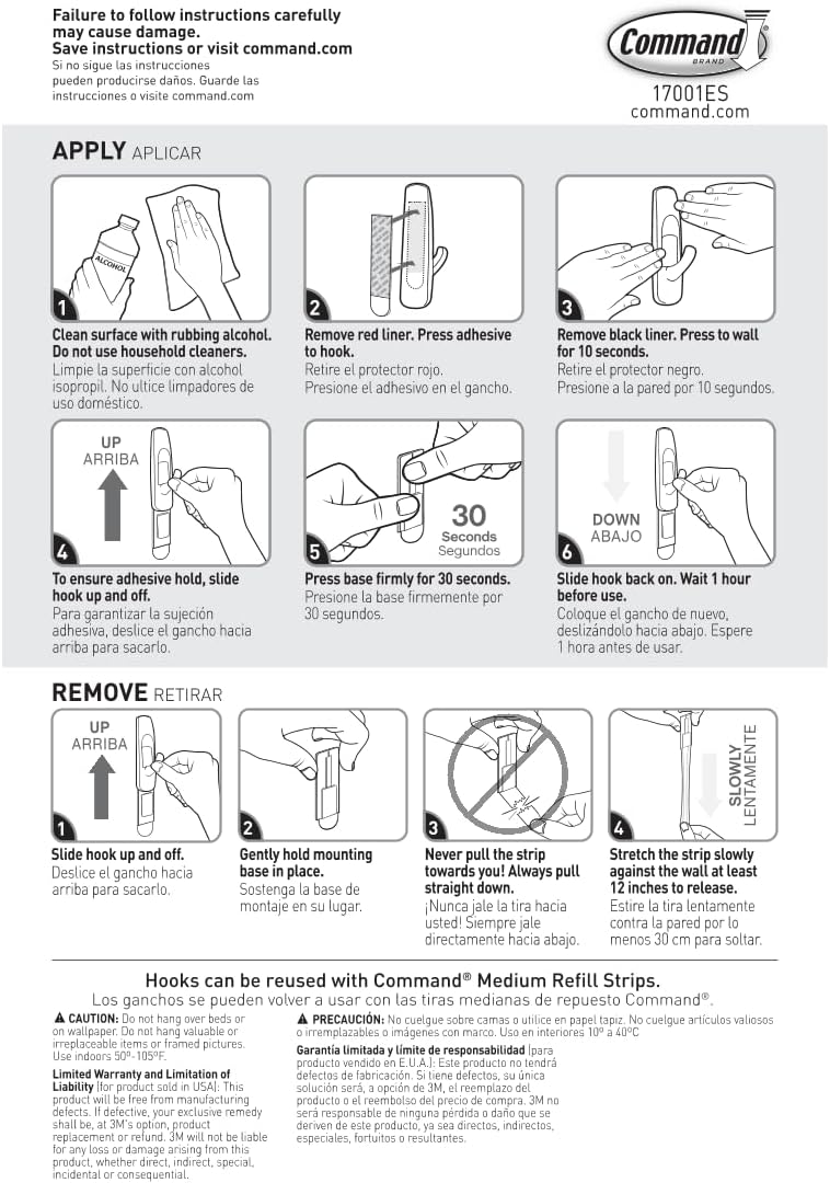 Command Medium Utility Hook Mega Pack – Easy-Reach Hooks for Children's Jackets, Lunch Boxes, and Cubbies