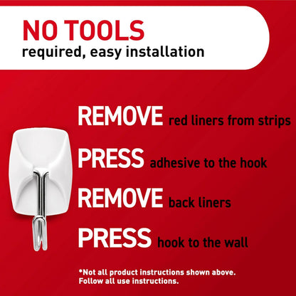 Command Small Wire Toggle Hooks – Child and Pet-Friendly Wall Hooks With No Sharp Hardware or Falling Nails