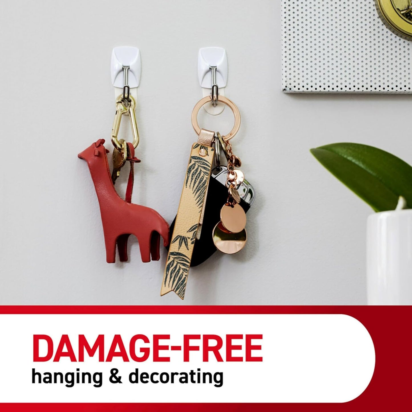 Command Small Wire Toggle Hooks – Child and Pet-Friendly Wall Hooks With No Sharp Hardware or Falling Nails
