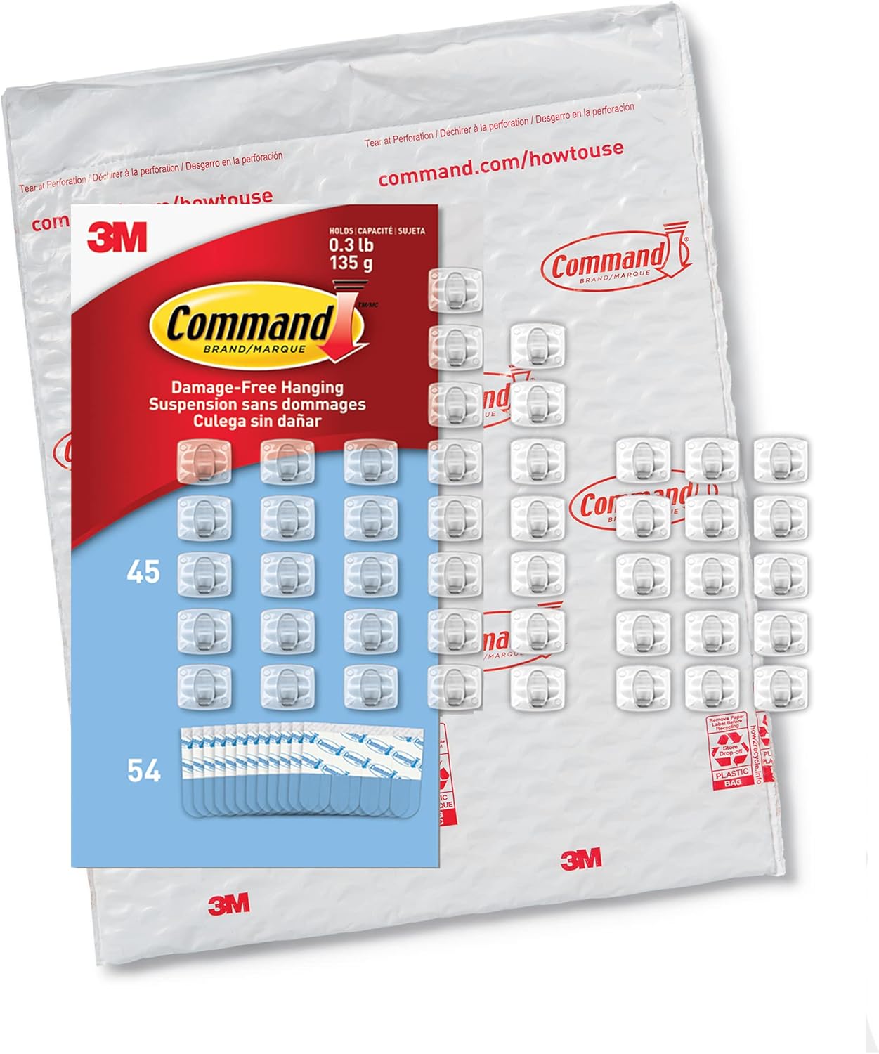 Command Toddler-Safe Light Clips for Playroom Ceiling and Walls, Clean Removal Adhesive Hangers