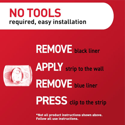 Command Toddler-Safe Light Clips for Playroom Ceiling and Walls, Clean Removal Adhesive Hangers