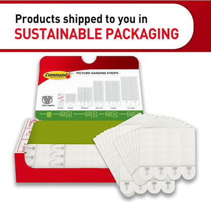 Command Tool-Free Adhesive Strips 10 lb and 15 lb for Neutral, Intentional Home Decor and Bare Wall Spaces