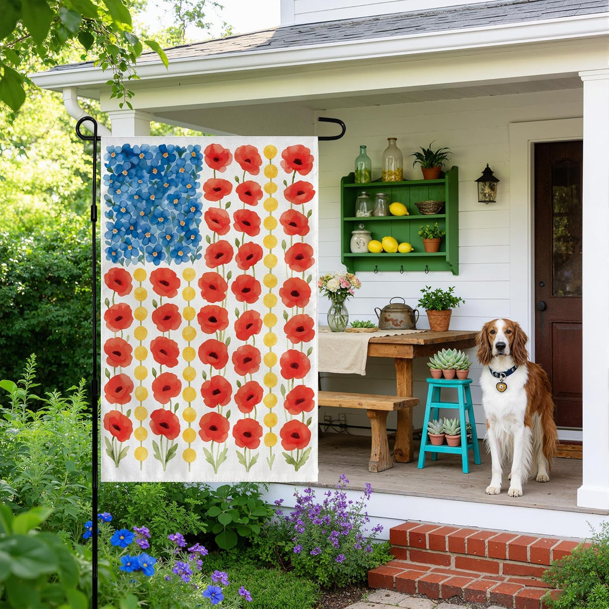 Commemorative 250 Anniversary USA Garden Flag 12x18 Inch Double Sided Patriotic Holiday Gift for Gardeners New Homeowners and Memorial Day