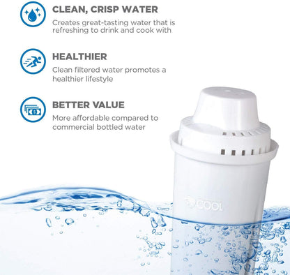 Commercial Cool Brita Water Filter 6-Pack – Apartment-Ready Gift Set for Friends Setting Up a New Kitchen