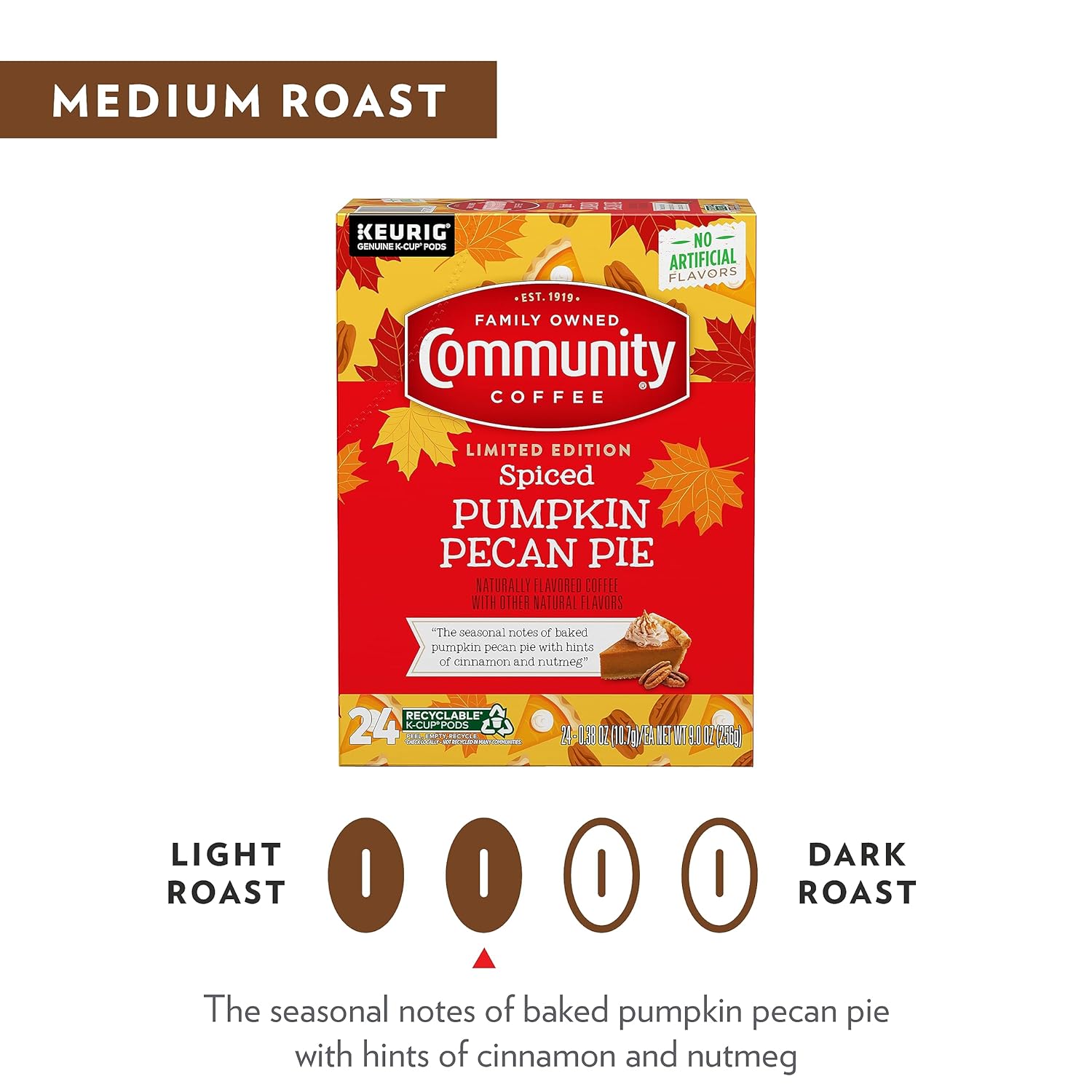 Community Coffee Golden Caramel and Toasted Hazelnut Pods – Stylish Pod Collection for the Coffee Bar Aesthetic, Keurig Medium Roast