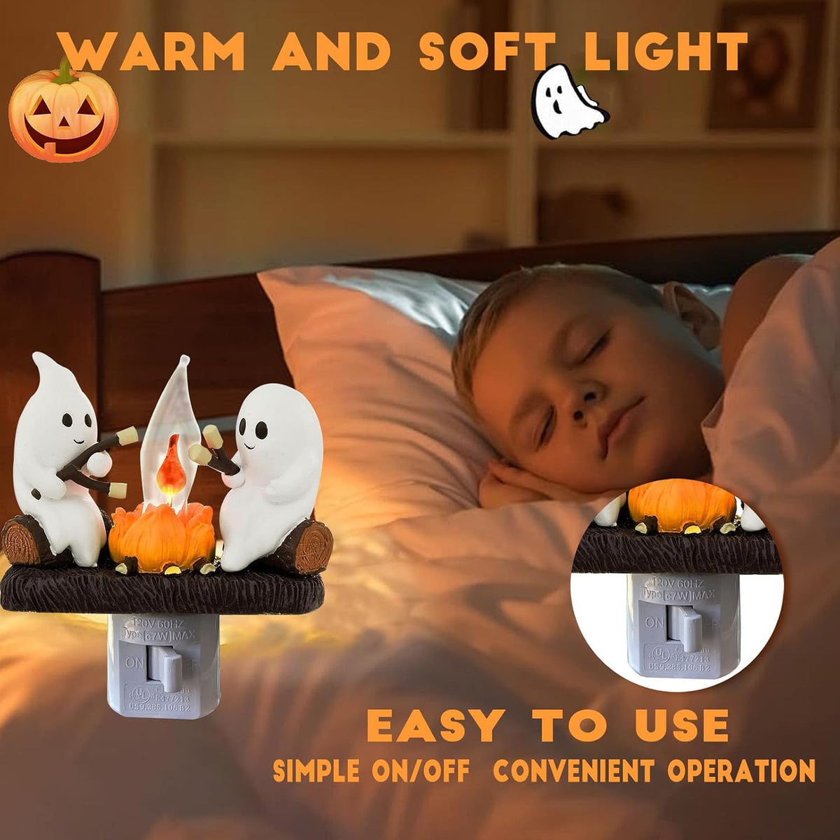 compact ~1-inch figurine footprint for easy storage between halloween seasons