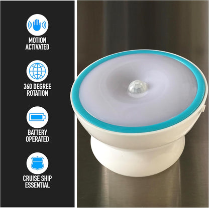 compact 2.95"d x 3.35"w x 3.39" form factor weighing 4 ounces