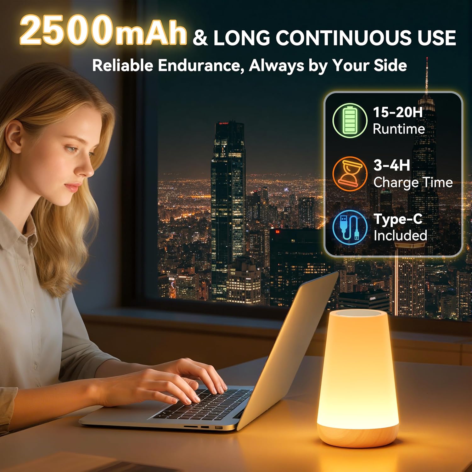 compact 3.6" x 3.6" x 5.9" cylinder weighing 6.1 oz (172.5g) for true portability
