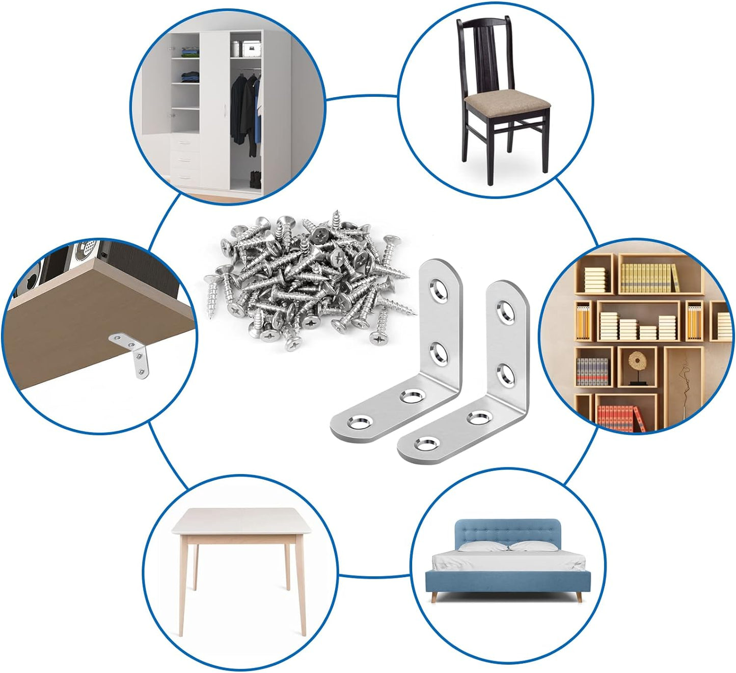 compact 40×40×16mm or smaller 20×20mm sizes with 2mm thickness for load-bearing strength
