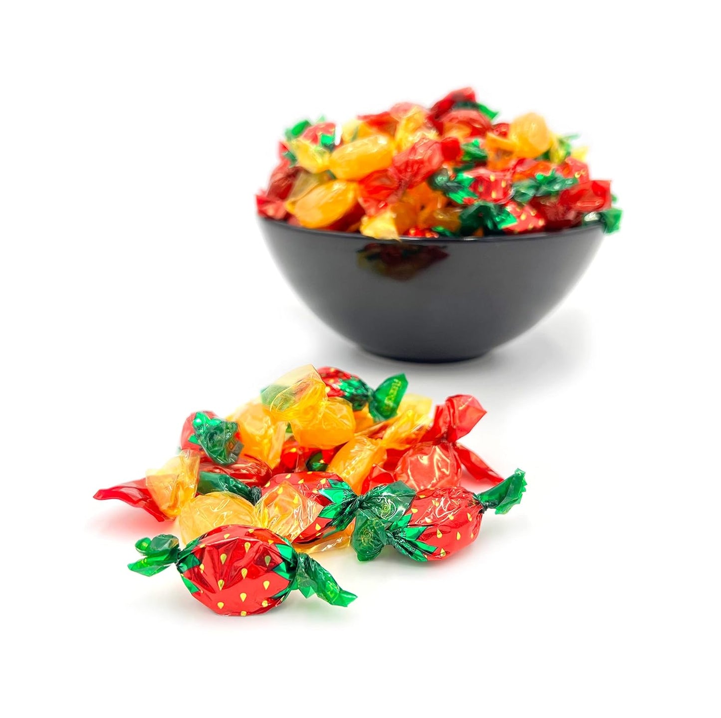 compact 8.5 x 6.5 x 2 inch bag sized for pantry, drawer, or candy-dish refills