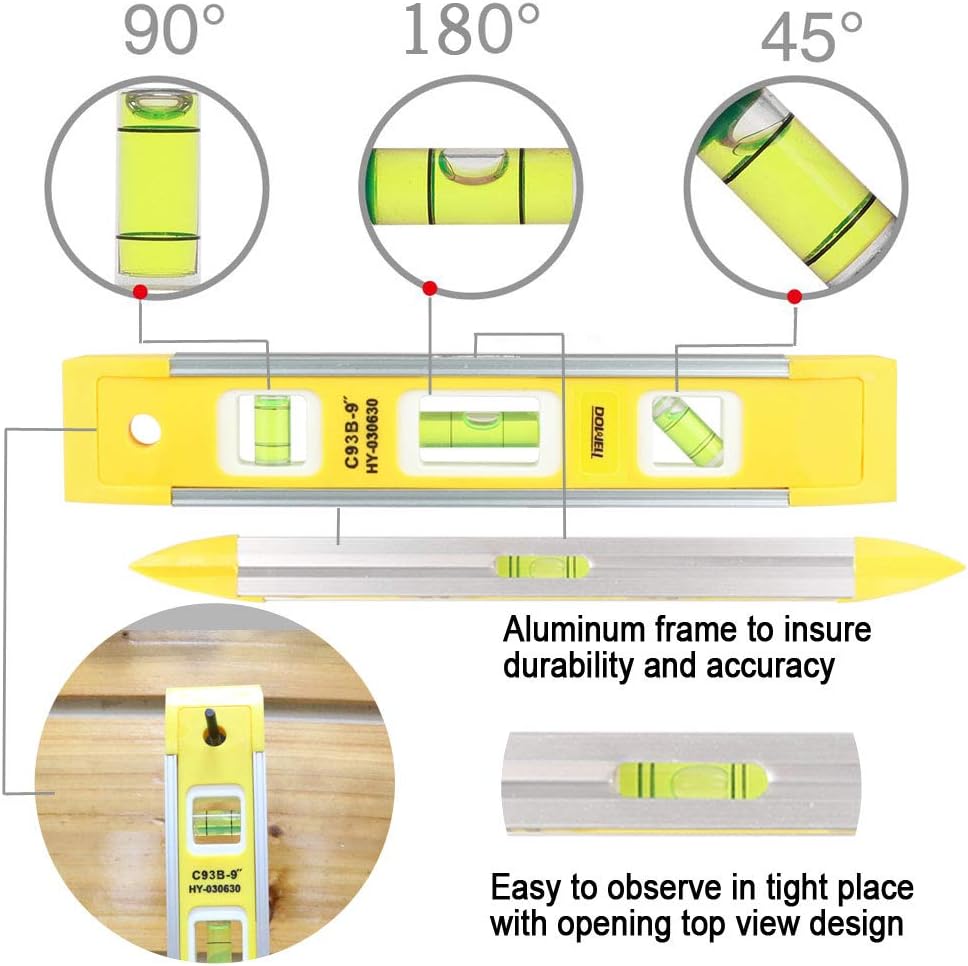 compact 9-inch torpedo form factor with hanging hole for storage
