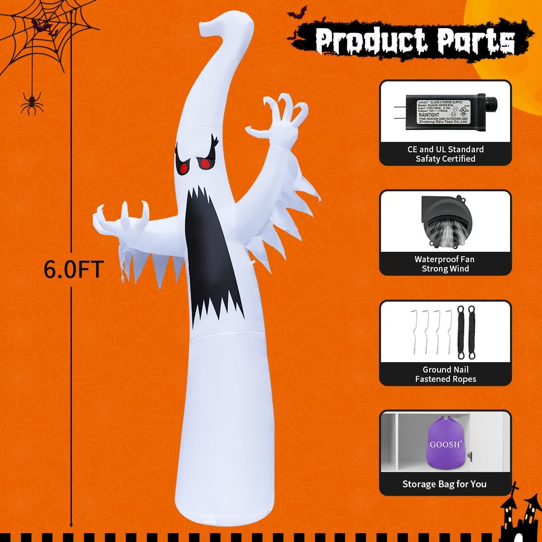 compact foldable design with provided storage bag for year-to-year reuse