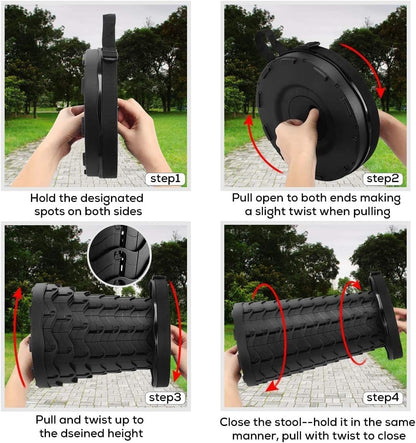 compact folded size of 10 x 2.56 inches with 22-inch adjustable shoulder strap